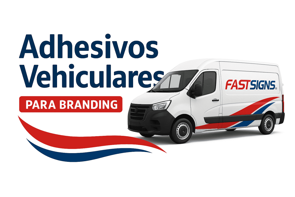 Vehículo de reparto rotulado FASTSIGNS